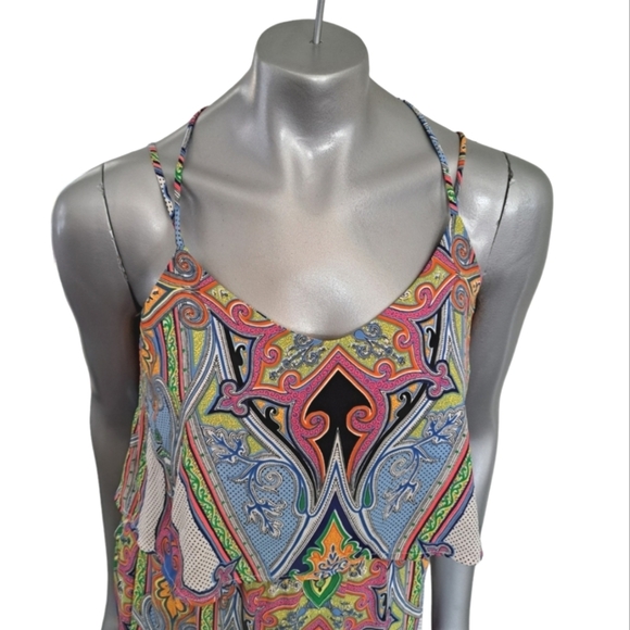 🪻BOGO🪻 Peach Love California Maxi Dress Size Medium Hippy‎ Boho - Picture 4 of 12